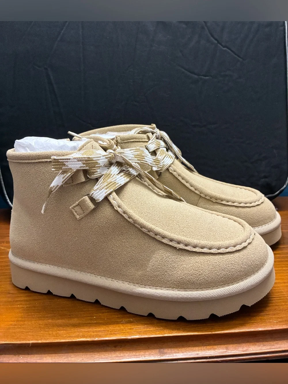 Pat Pat Kids Beige Moccasin Boot